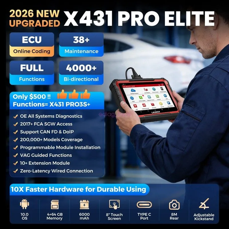 Диагностический сканер 2026LAUNCH X431 PRO V5.0 V+5.0 PRO5 All Systems Diagnosti