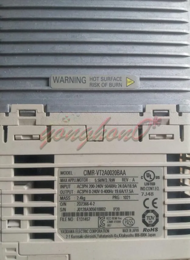 Частотный преобразователь Yaskawa Frequency Converter V1000 CIMR-VT2A0020BAA 5.5