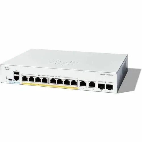 Коммутатор Cisco C1300-8P-E-2G Catalyst 8-Port Gigabit PoE+ Switch