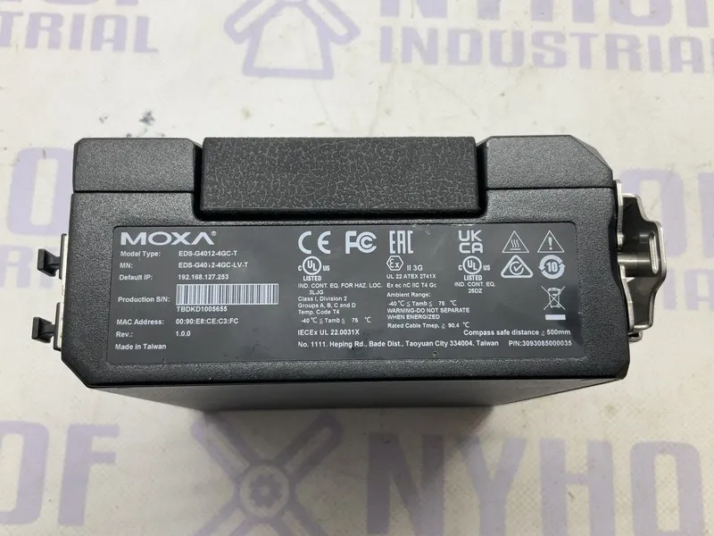 IIoT-устройство Moxa EDS-G4012-4GC-T Managed Full Gigabit Ethernet switch (JV) — фото лота 2