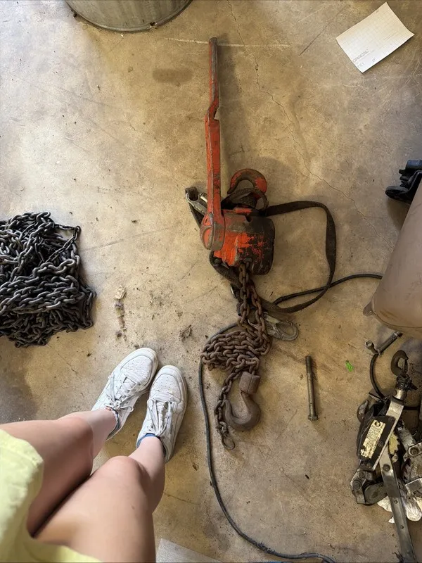 Таль Columbus McKinnon CM 1.5-Ton Manual Ratchet Lever Chain Hoist 3000-lbs — фото лота 1