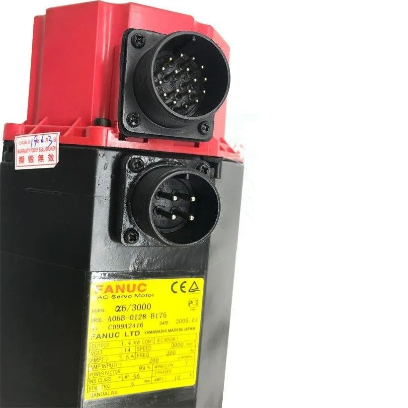Серводвигатель Fanuc AC Servo Motor A06B-0128-B175, Output 1.4kw