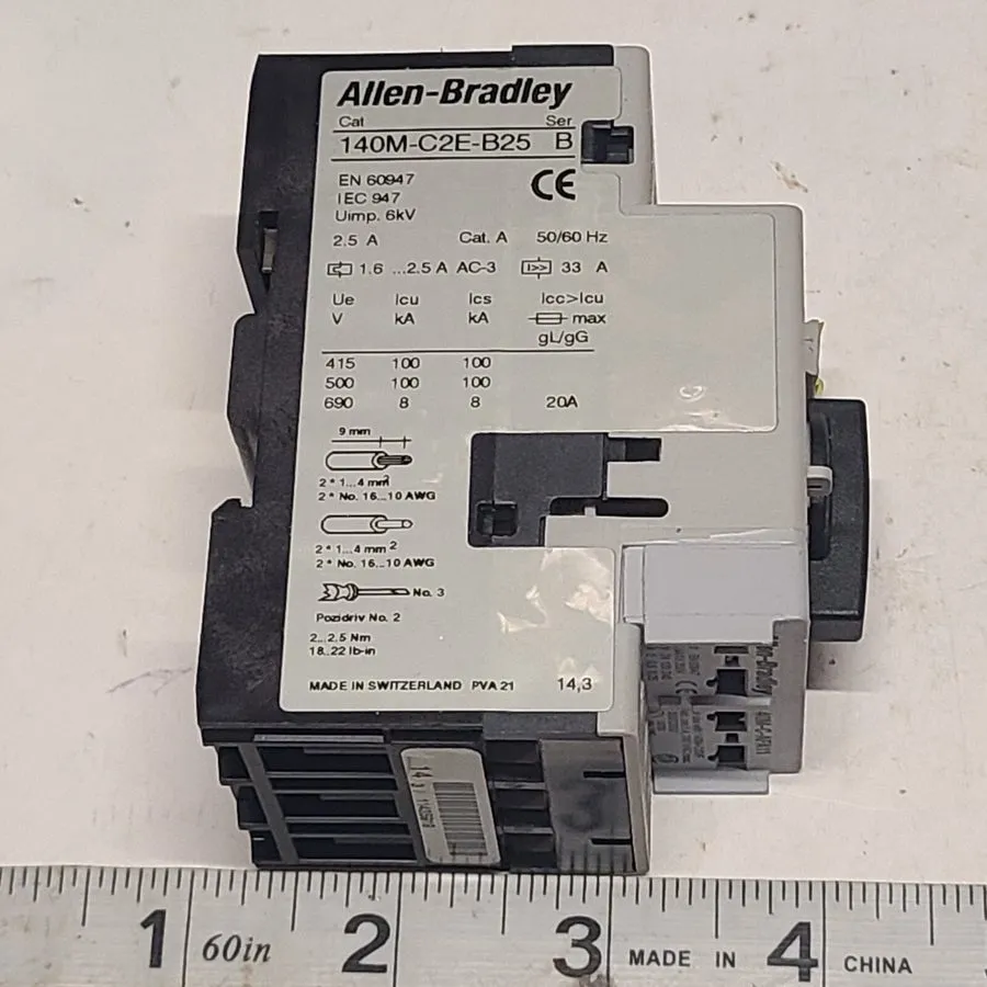 Автоматический выключатель Allen Bradley 140M-C2E-B25 Motor Protection Circuit B