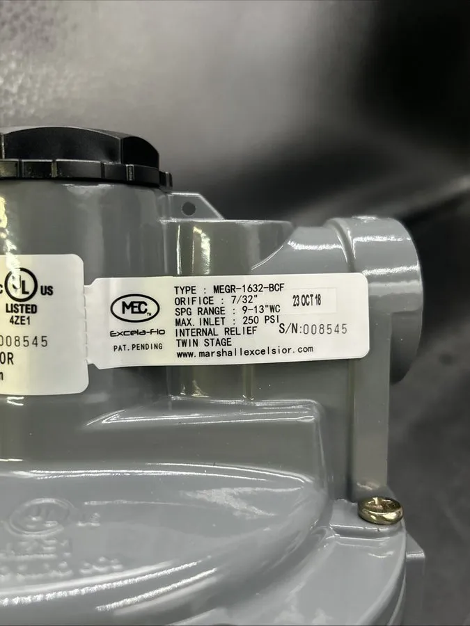Трубопроводная арматура MEC Excela-Flo MEGR-1632-BCF Twin Stage LP Gas Regulator