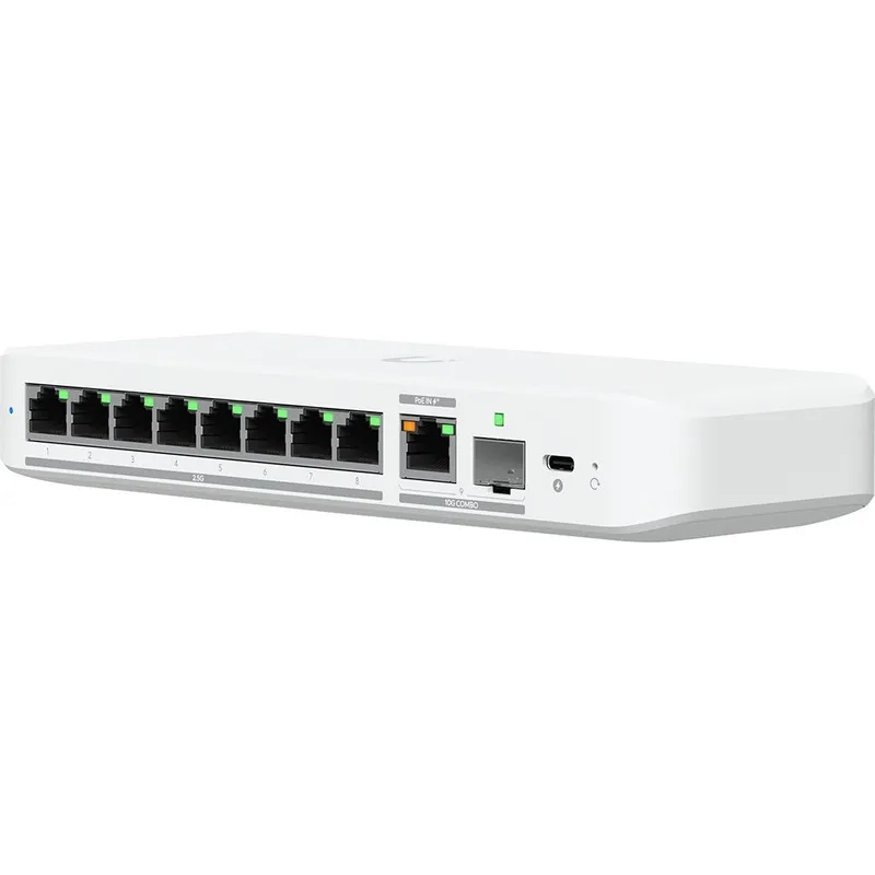 Коммутатор Ubiquiti UniFi USW-Flex-2.5G-8 8-Port 2.5GbE Managed Switch RJ-45 USB