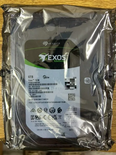 Жёсткий диск Seagate Exos 7E10 ST6000NM019B Hard drive 6 TB internal SATA