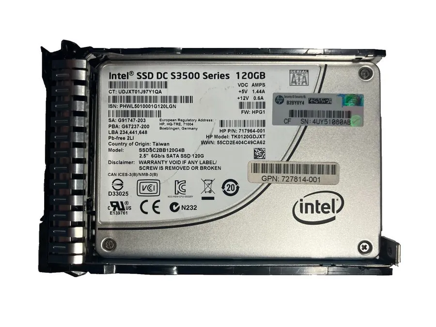 SSD-накопитель DELL INTEL DC S3500 SSDSC2BB120G4B 120GB SATA 6Gb/s 2.5" SSD 512 