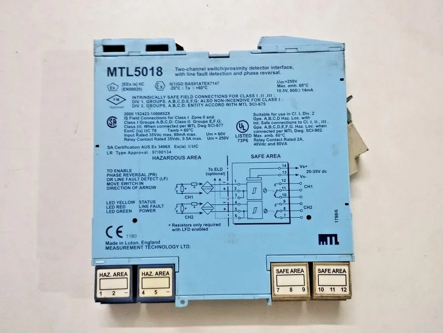 Датчик MTL Instruments MTL5018 Resistance Isolator — фото лота 2