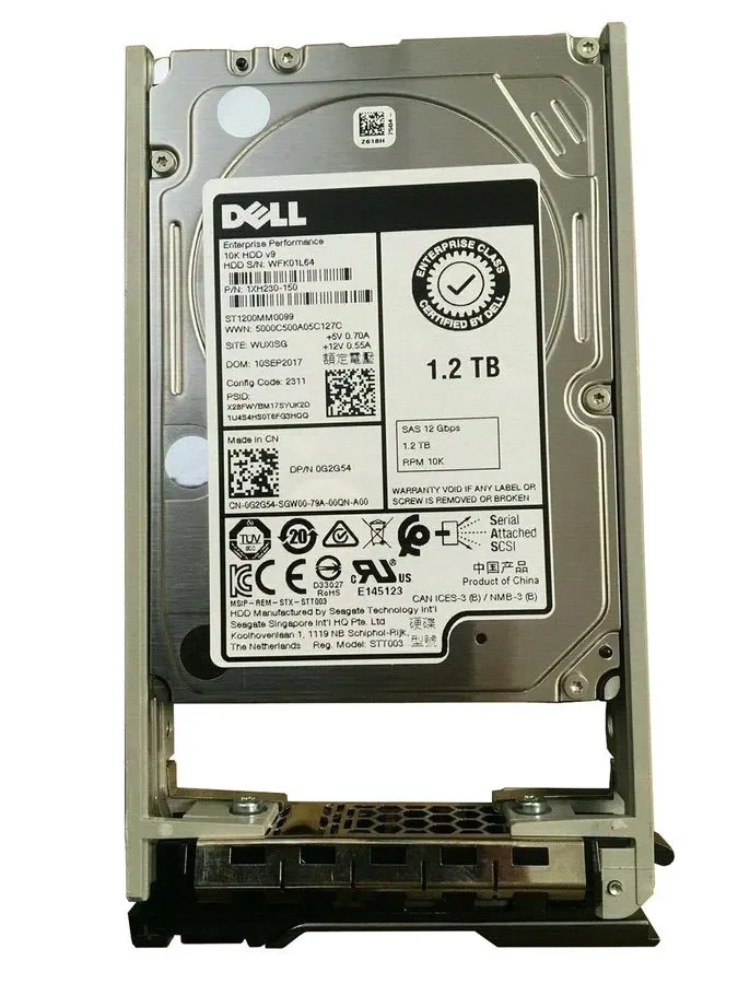 Жёсткий диск G2G54 DELL 1.2TB 10K SAS 2.5" 12Gb/s HDD 14G KIT FS