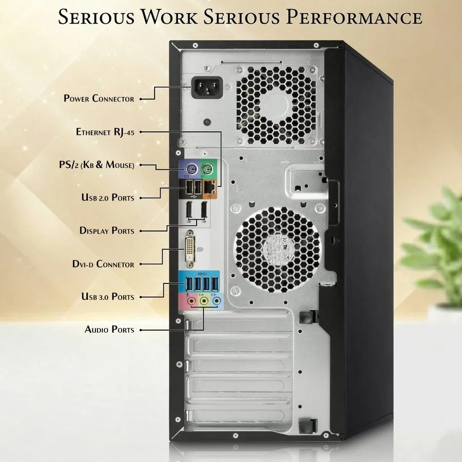 SSD-накопитель HP Z240 Tower Workstation PC Intel i5-6th 8GB RAM 256GB SSD Built — фото лота 2