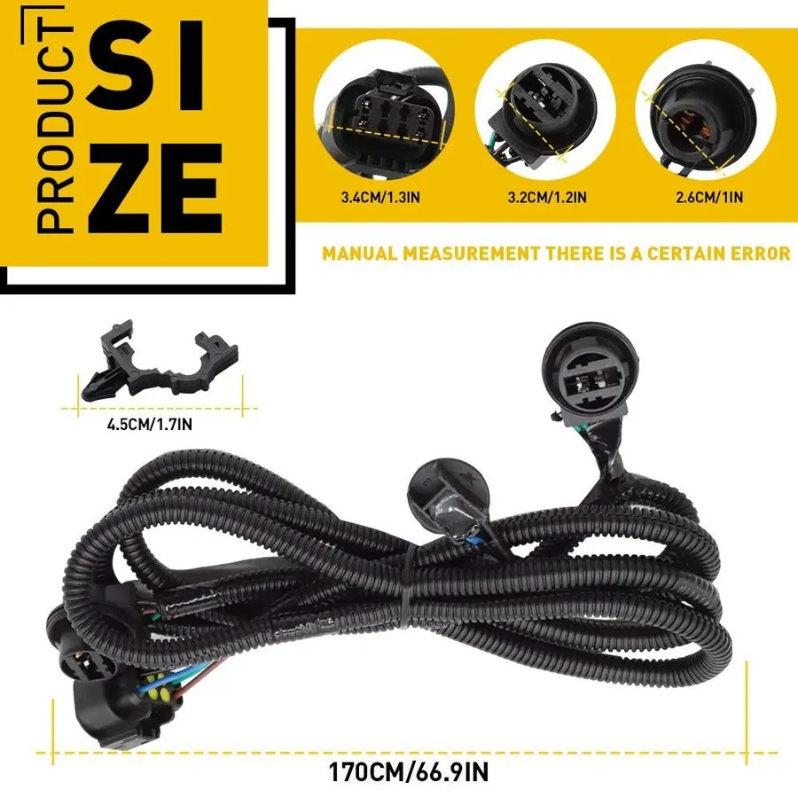 Жгут проводов 1-10X Right Tail Light Wiring Harness 22869169 Fit 2015 Chevrolet — фото лота 2