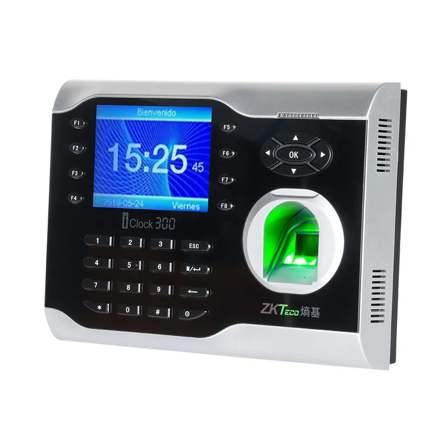 Оборудование видеонаблюдения ZKTeco iClock300 TCP/IP Biometric Fingerprint Time 