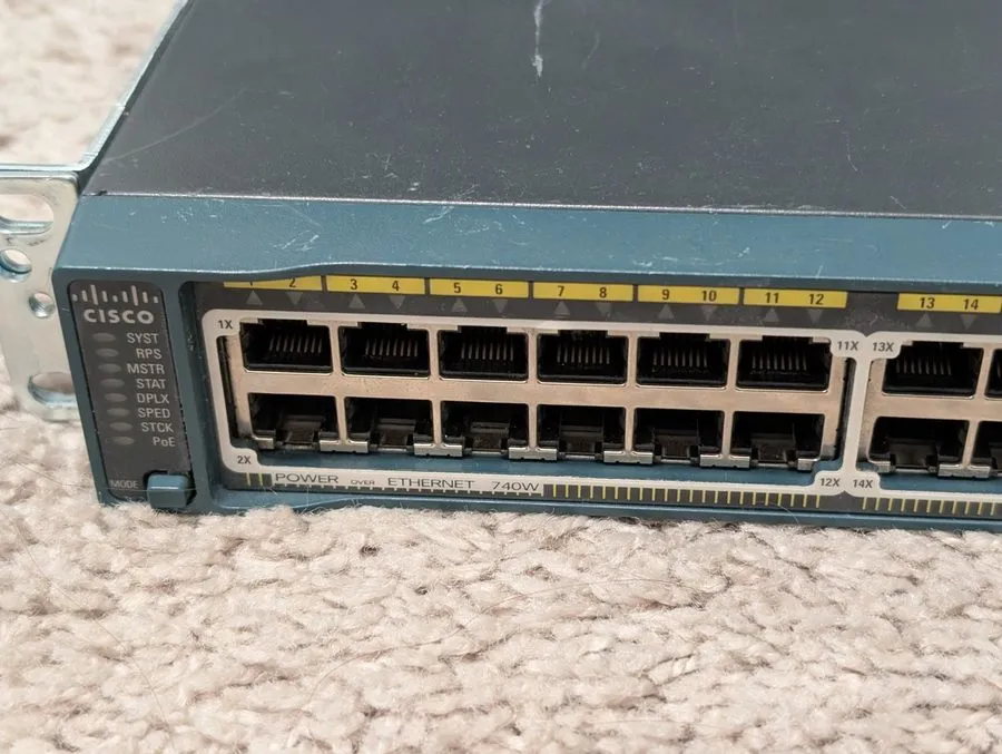 Коммутатор Cisco WS-C2960S-48FPS-L Catalyst 2960-S 48-Port PoE+ Network Switch