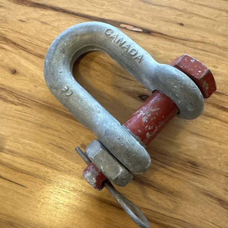 Такелажная скоба CROSBY D-Shackle,6,500 lb Load Cap,Carbon Steel 814ZU4 — фото лота 1