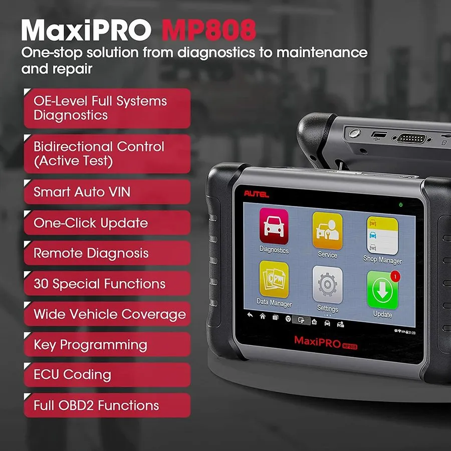Диагностический сканер 2026 AUTEL MAXIPRO MP808 FULL FUNCTION DIAGNOSTIC SCANNER