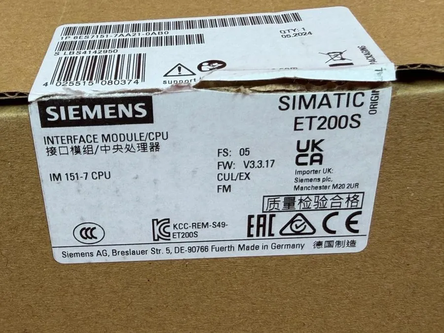 Модуль ввода-вывода SIEMENS SIMATIC S7 6ES7151-7AA13-0AB0 IM151-7 CPU ET200S XLN