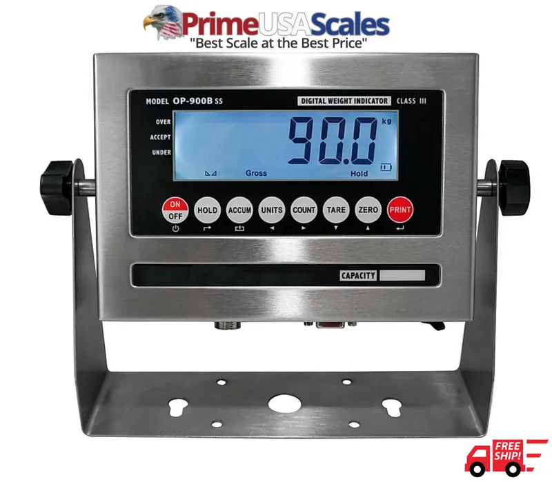 Весы OP-916SS NTEP 2' x 2' Floor Scale Stainless Steel Washdown 5,000 lb Capacit