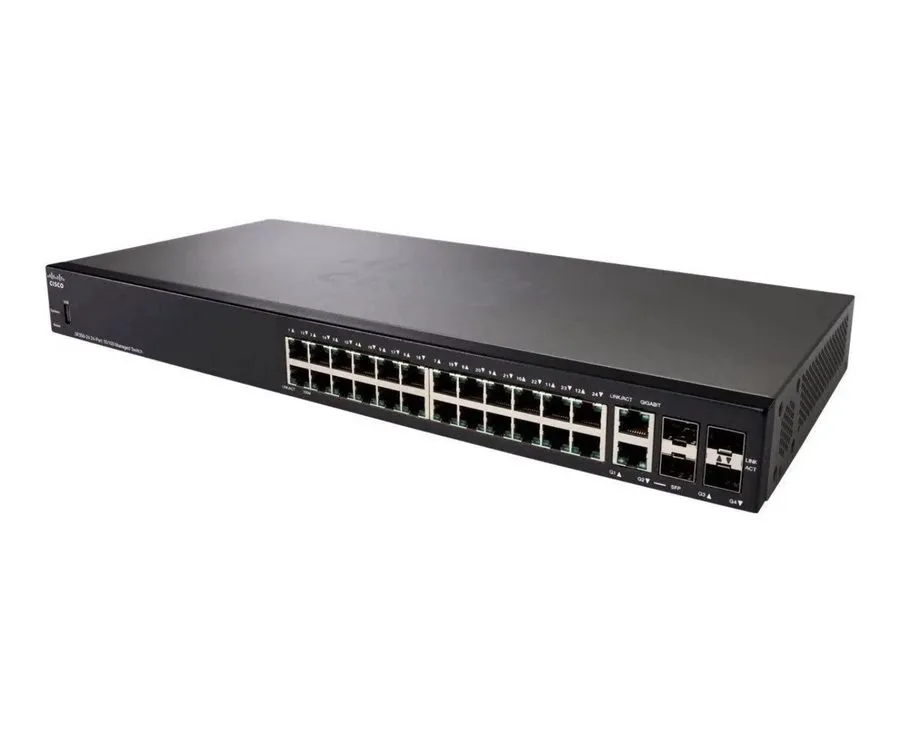 Коммутатор Cisco SF350-24P 24-Port 10/100 POE Managed Switch