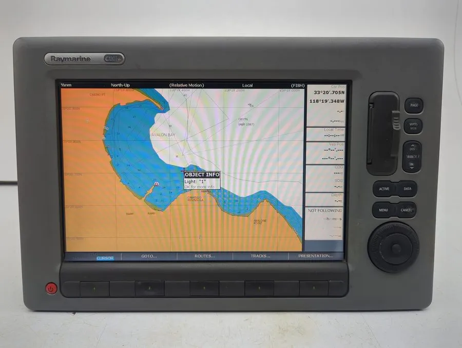 Картплоттер Raymarine C120W E62113 12" MFD FishFinder Radar GPS Chartplotter Dis — фото лота 2