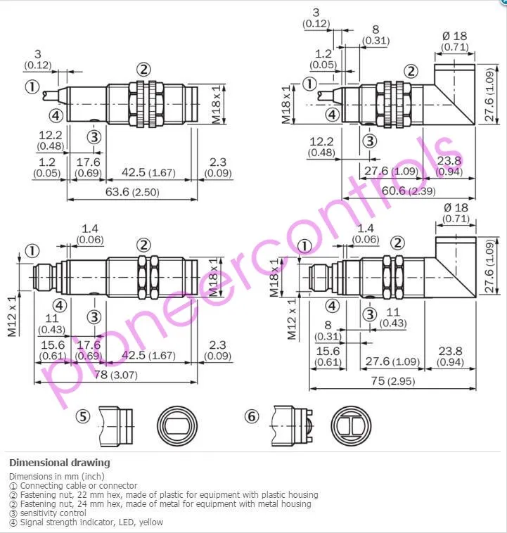 Датчик приближения SICK VTE18-3F8940 Photoelectric proximity sensor ,PNP