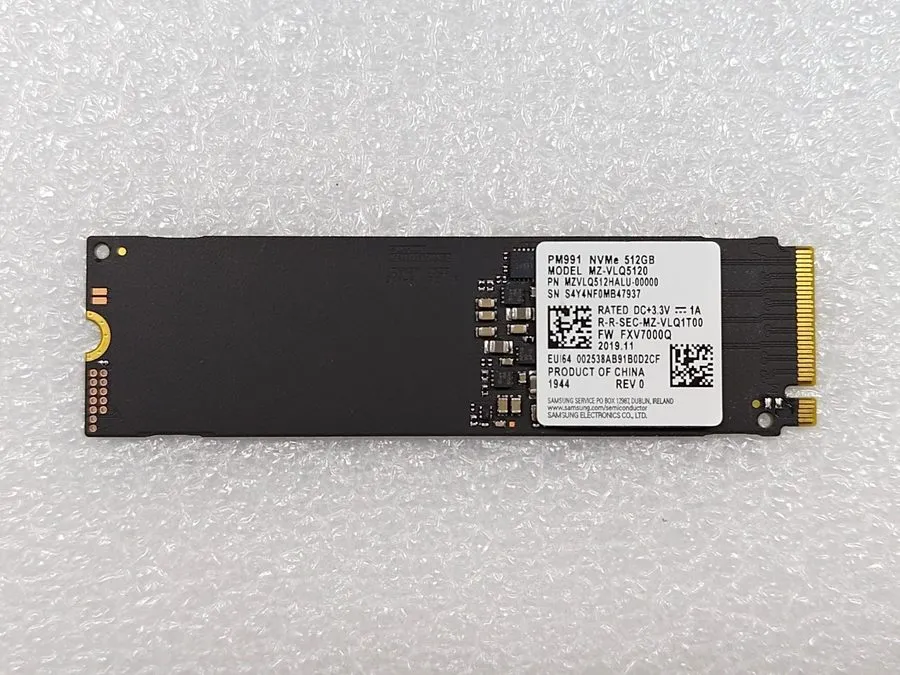 SSD-накопитель Samsung PM991 NVMe 512GB M.2 2280 SSD MZVLQ512HALU-000H1 MZ-VLQ51