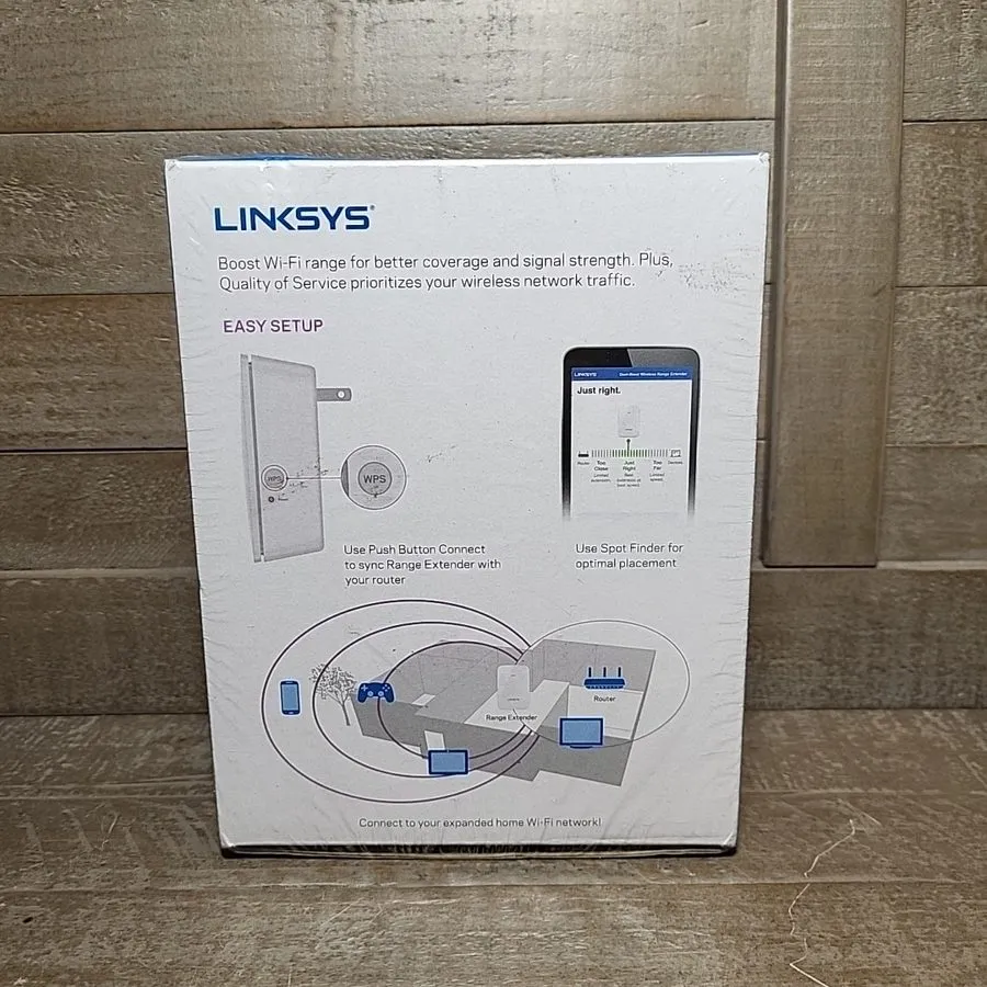 Объектив Linksys AC750 Boost Dual-Band Wi-Fi Range Extender RE6250 (1000 sq.ft) — фото лота 2