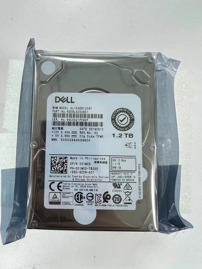 Жёсткий диск x 01M0D DELL TOSHIBA 1.2TB 12G SAS 10K 2.5" HDD HARD DRIVE AL15SEB1