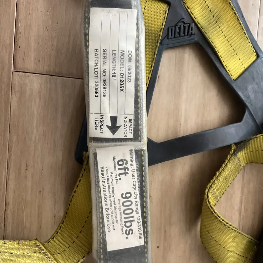 Жгут проводов 3M DBI/SALA Delta Full Body Vest Harness Fall Protection 1108178-X — фото лота 1