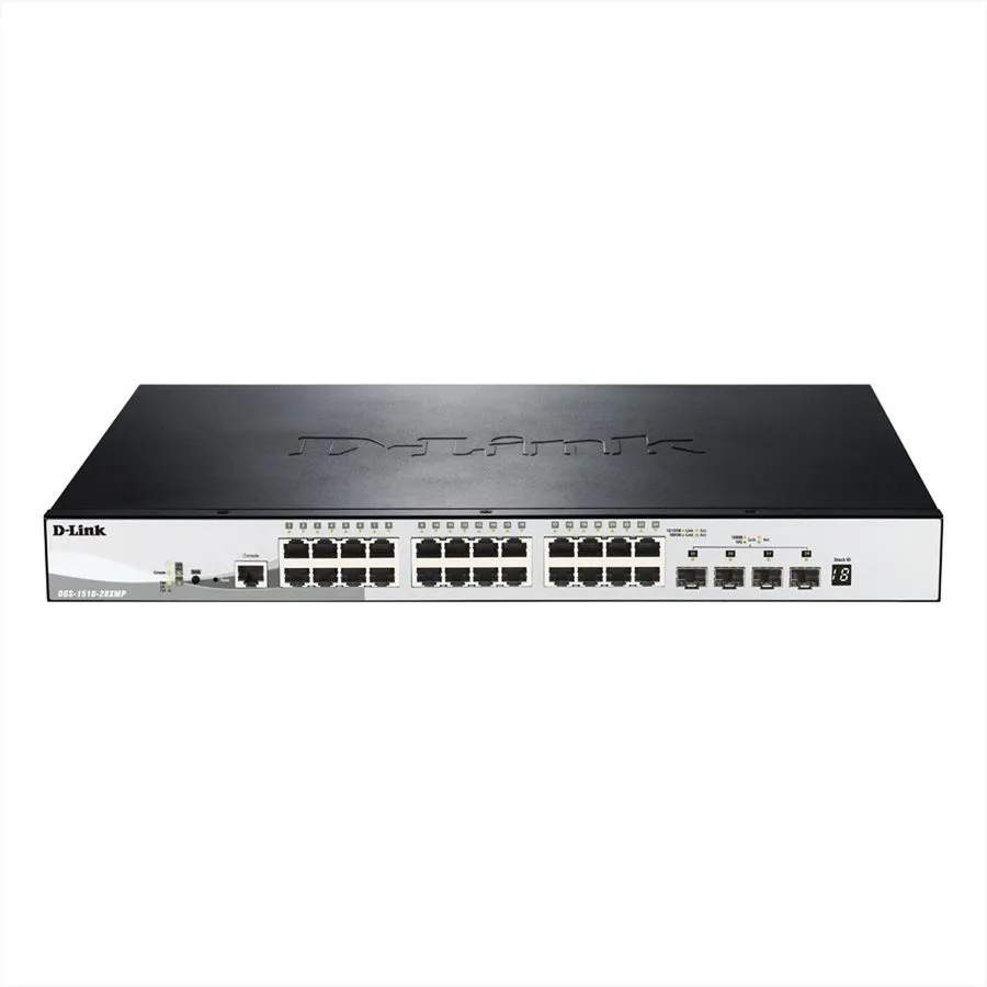 Коммутатор D-Link Switch DGS-1510-28XMP E Switch (DGS-1510-28XMP/E)