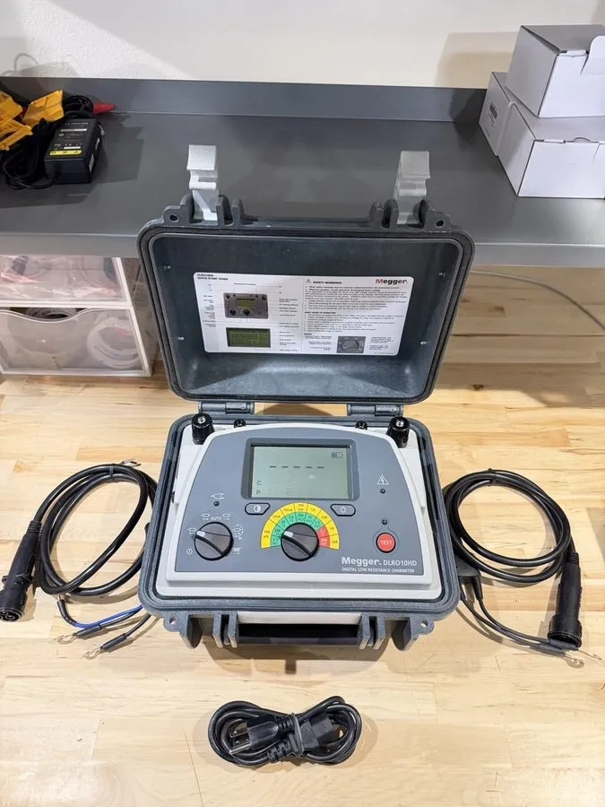 Тестер Megger DLRO10HD Digital micro ohmmeter Low resistance ohmmeter — фото лота 2