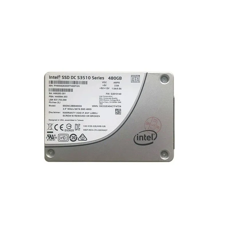 SSD-накопитель Intel DC S3510 480GB 2.5" SATA 6Gb/s MLC SSD SSDSC2BB480G6 State 