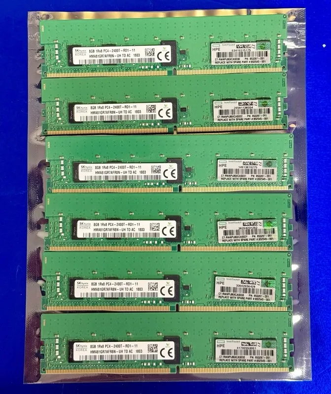 Модуль памяти 2PK Hynix 8GB HMA81GR7AFR8N-UH PC4-2400T DDR4-2400MHz 1.2V RDIMM 8