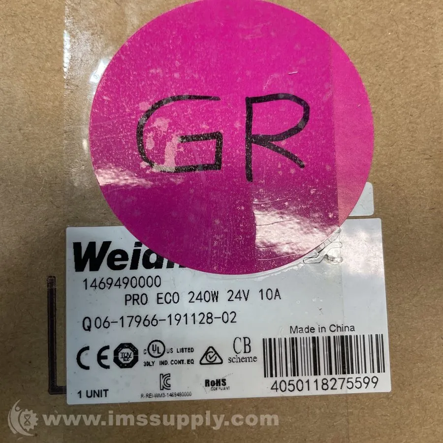 Блок питания Weidmüller PROeco 240W 24V 10A DIN Rail Power Supply 1469490000