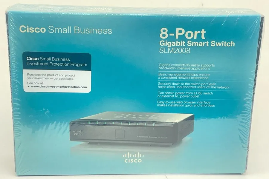 Коммутатор Linksys SLM2008 8 port 10/100/1000 gigabit smart swithc w/ pd