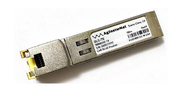 Трансивер Cisco GLC-TE compatible 1000BASE-TX SFP-T 10/100/1000 Copper RJ45 100m