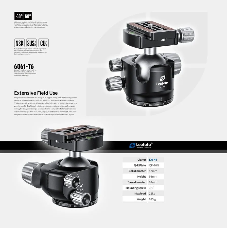 Оборудование видеонаблюдения Leofoto LS-365C CF Carbon Fiber Travel Tripod Legs 