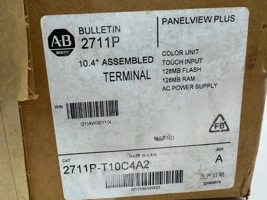Панель оператора Allen-Bradley 2711P-T10C4A2 /A PanelView Plus 1000 Touch/Color 