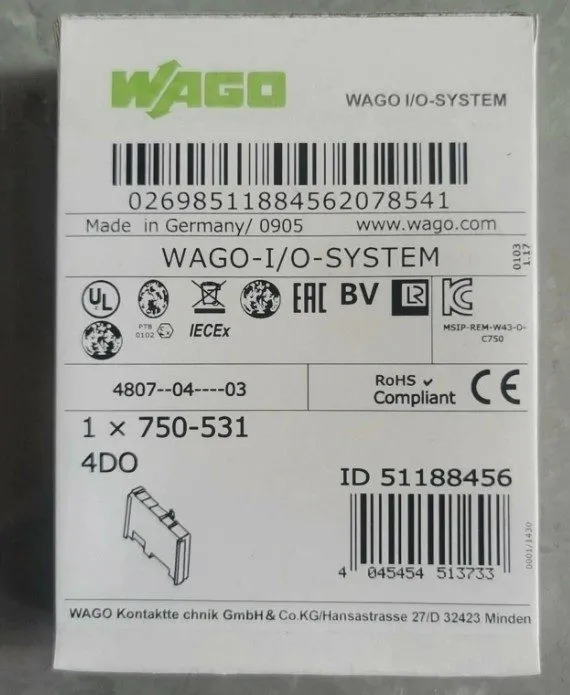 Модуль ввода-вывода Wago 750-531 digital output module 24v dc 0.5a