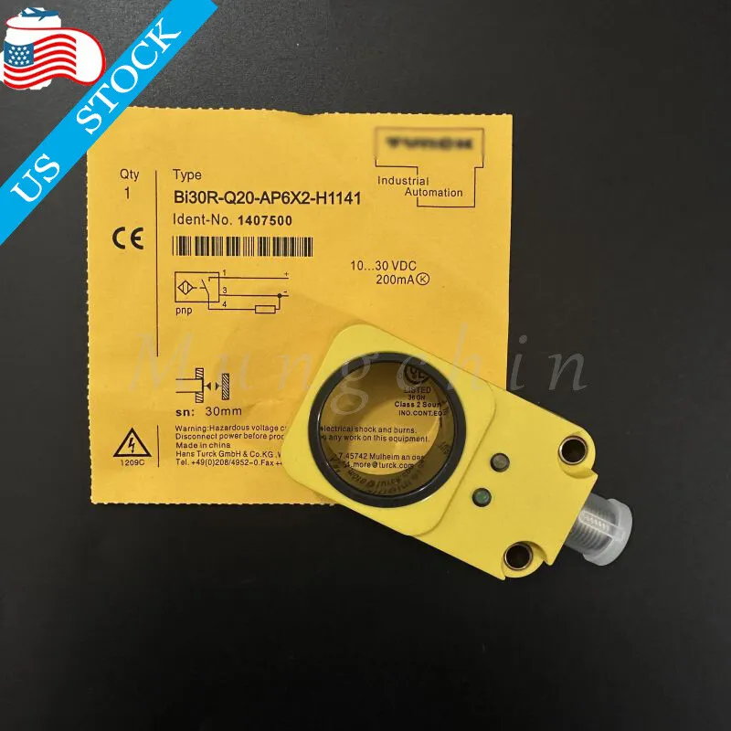 Датчик приближения TURCK BI30R-Q20-AP6X2-H1141 Proximity Sensor, 6mm Range, 10-3