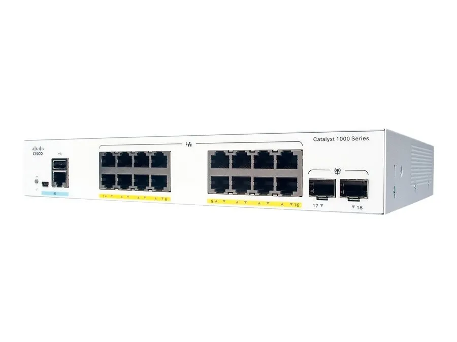 Коммутатор Cisco C1000-16P-E-2G-L 16 port POE switch shipping
