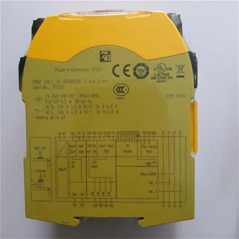 Реле безопасности Pilz PNOZ s30 750330 Safety Speed Monitor Relay 24-240VAC/DC