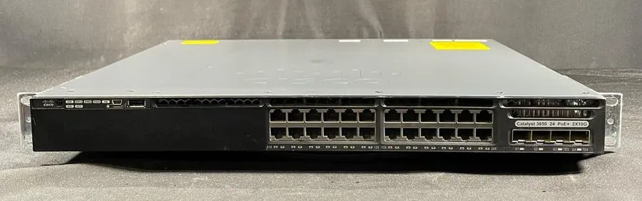 Коммутатор Cisco Catalyst 3650 24-Port PoE 2x 10G SFP+ Network Switch WS-C3650-2