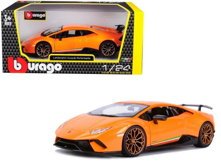 СХД LAMBORGHINI HURACAN PERFORMANTE BBURAGO 18-21092OR 1/24 scale DIECAST CAR — фото лота 1