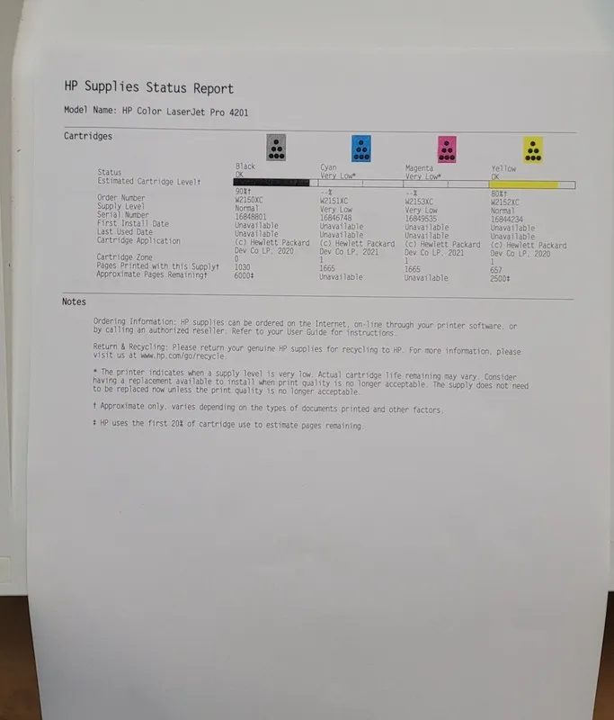 Лазерный принтер HP LaserJet Pro 4201dw Wireless Duplex Color Laser Printer 4RA8
