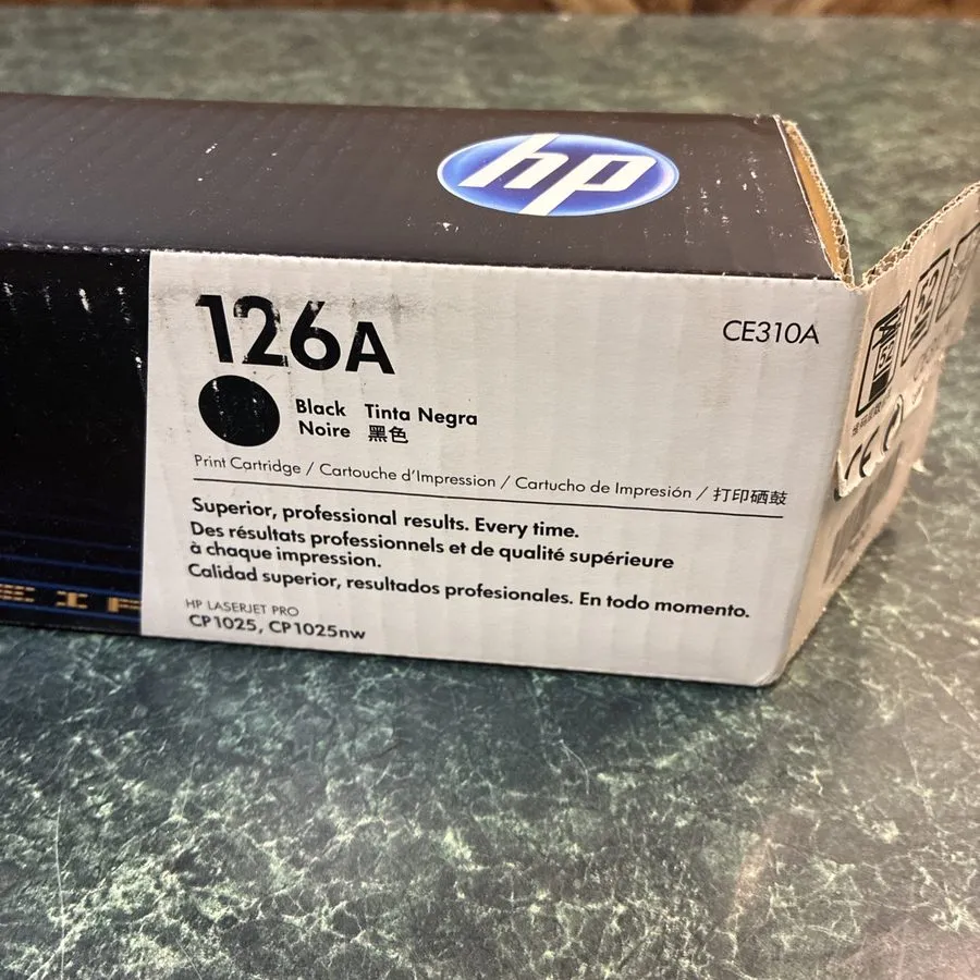 Лазерный принтер HP 126A LaserJet Toner Cartridge Black CE310A Color Laser Jet S — фото лота 2