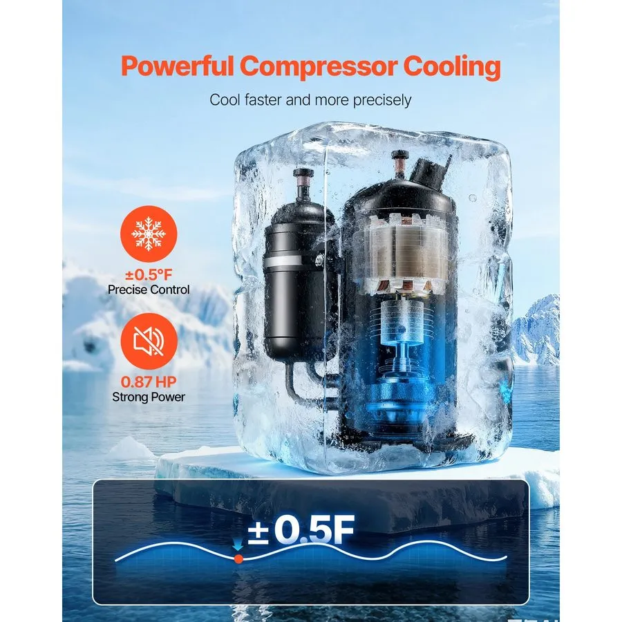 Компрессор Uimoso Industrial Water Chiller 5460BTU/h Cooling System with Compres — фото лота 2