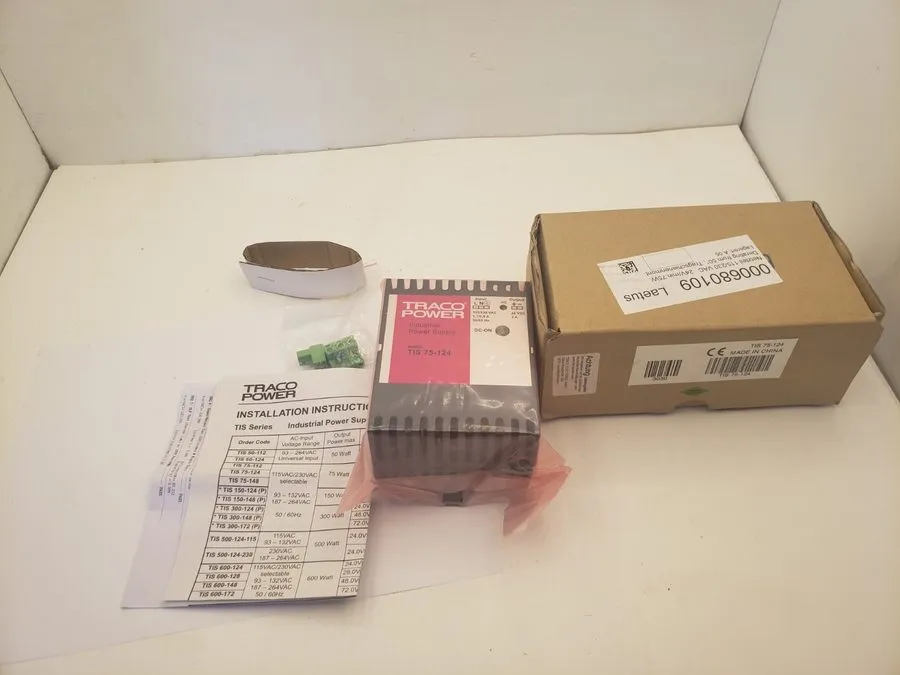Блок питания TRACO POWER TIS 75-124 Industrial Power Supply 24VDC 3A 75W DIN Rai