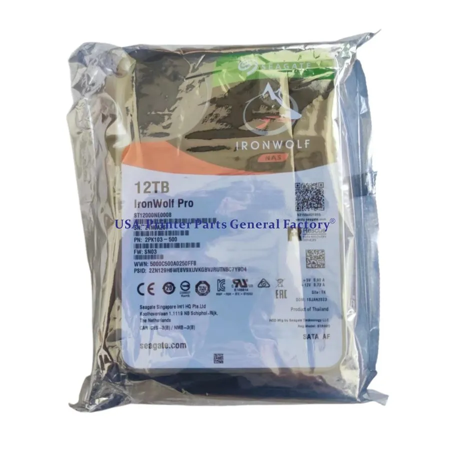 Жёсткий диск Seagate IronWolf Pro 12TB 7200RPM SATA 6Gb/s 3.5" NAS HDD ST12000NE