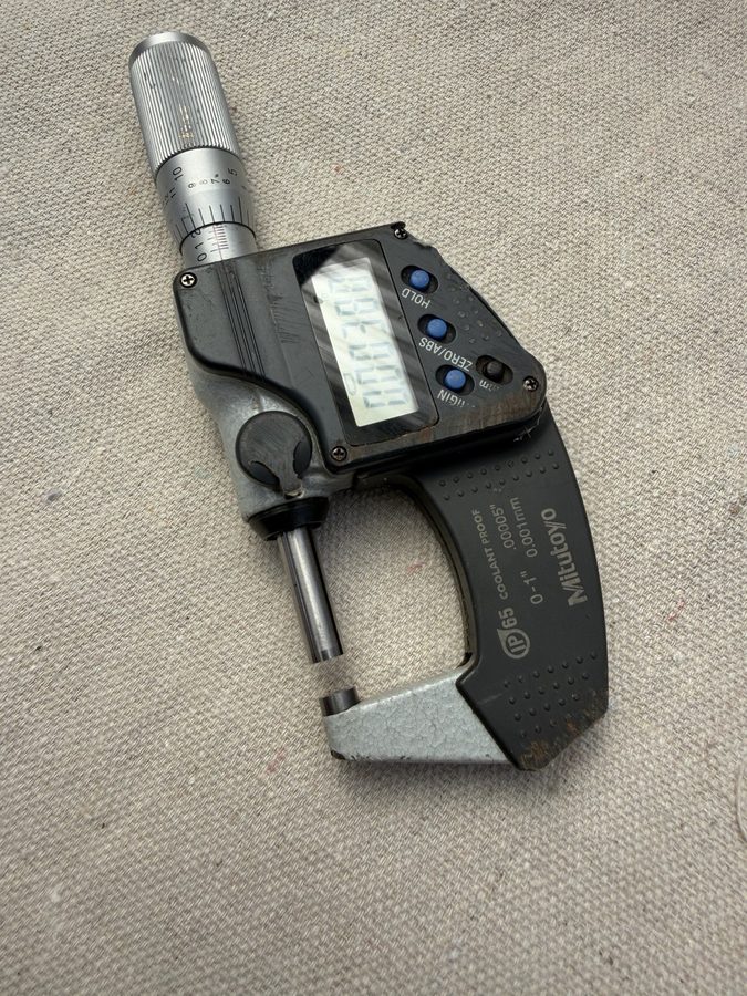 Микрометр Mitutoyo Digital Micrometer 293-348-30 IP65 Coolant Proof 0-1" — фото лота 1