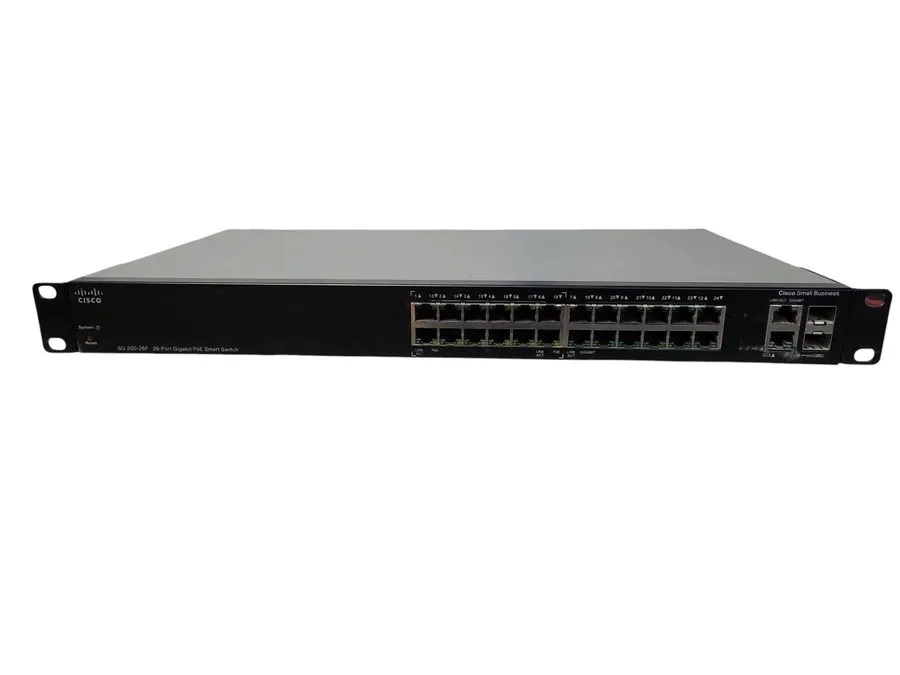 Коммутатор Cisco SG200-26P 26-Port Gigabit PoE Smart Switch 100W Budget